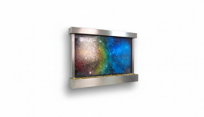 LED Waasserwand Designer Waasser Sailen Waasserfall Bild Kader 145x97