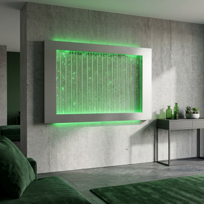 Mauerpaneel mat Waasserblasen LED Waasserwand Designer Waasser Bild