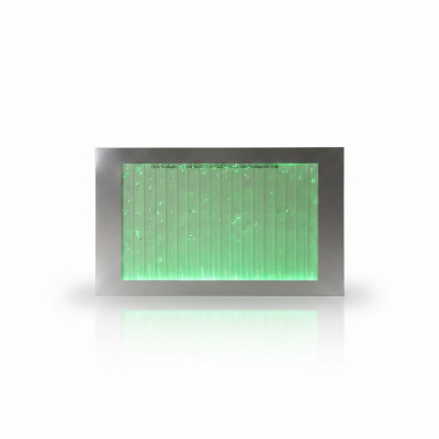 Mauerpaneel mat Waasserblasen LED Waasserwand Designer Waasser Bild