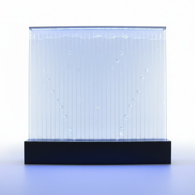 Wandpaneel mat Waasserblasen LED Waasserwand Designer Dekorativ Waasser Mauer