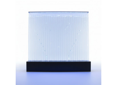 Wandpaneel mat Waasserblasen LED Waasserwand Designer Dekorativ Waasser Mauer