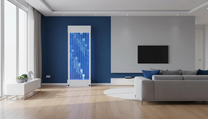 Trennwand Regal Schaf Wasserwand Kolonn Maueren Waterwall LED