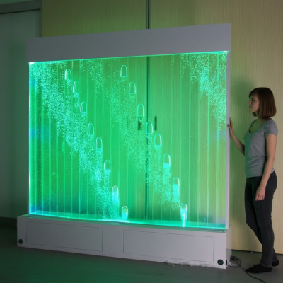 Modern Trennmauer Waasser Maueren LED Waasserwand Beliichte dekorativ Mauer
