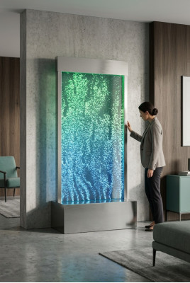 Wandpaneel LED Waasserwand Waasser Wänn Waasserblose Dekorativ Modern Wand