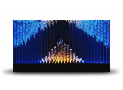 Modern Trennwand Waasser Maueren LED Waasserwand Dekorativ beliicht Mauer.