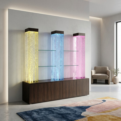 LED Regal Bar Waasser Mauer Säil beliicht Waassermaueren Bar Theke Regal Miwwelen