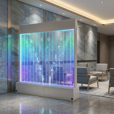 Mauere LED Modern Trennmauer Waasser Waasserwand Beliicht Mauer