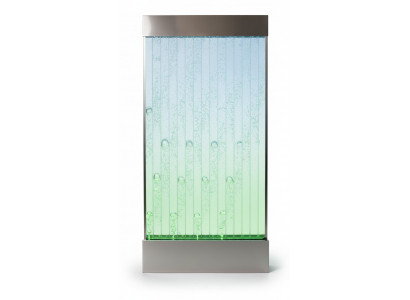 Wandpaneel mat Waasserblasen LED Dekorativ Waasserwand Designer Waasser Mauer