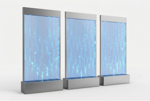 Mauerpanneel Trennwand Waasser Maueren Mauer LED Waassermauer Design