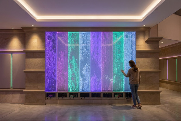 Wandpaneel LED Waasserwand Waasser Wänn Modern Waasserblasen Dekorativ Wand