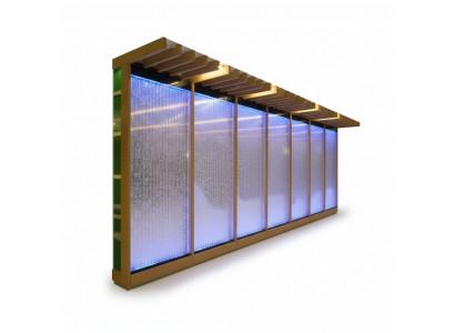 Trennwand Regal Schaf Wandsäule Waasserwand Kolonn Maueren LED 60x240 Waasserwänn Waasserwand