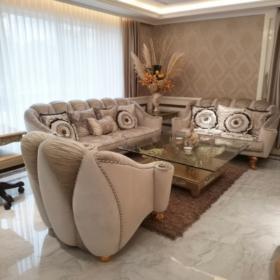 Klassesch Sofagarnitur 3+2+1 Barock Rokoko Antik Stil Sofa Canapé