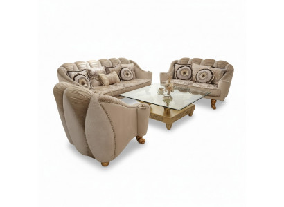 Klassesch Sofagarnitur 3+2+1 Barock Rokoko Antik Stil Sofa Canapé