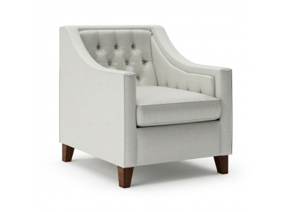 Stull 1x Iesszëmmer Polsterstull Fernseh Lounge Textil Sëtz Fauteuil Chesterfield