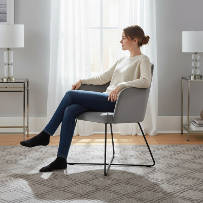 Design Stull Sëtz Praxis Iess Zëmmer Still Textil Stoff Polster Waardzëmmer Kanzlei