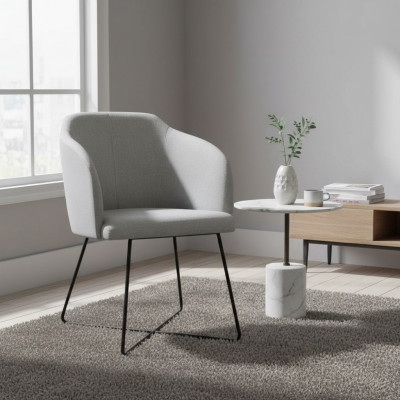 1x Iesszëmmerstill Fauteuil Wunnzëmmerstill Relaxstill Polsterstill mat