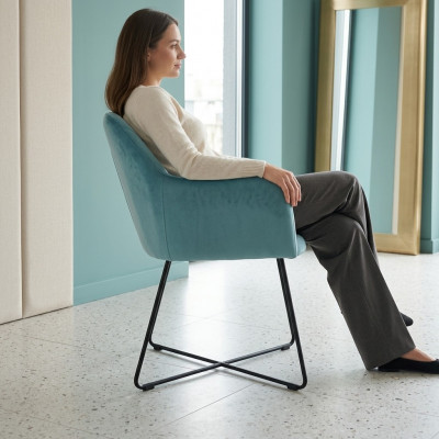 Design Still Stull Sëtz Praxis Iess Zëmmer Polster Textil Stoff Waardekanzlei
