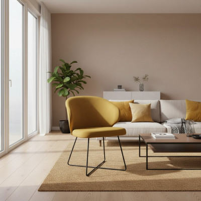 Stull 6x Iesszëmmer Polsterstull Télé Lounge Textil Sëtz Fotell Set Nei