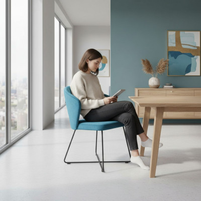 Modern Fauteuil Grupp 8 Still Set Garnitur Gréng Polster Armlehnen