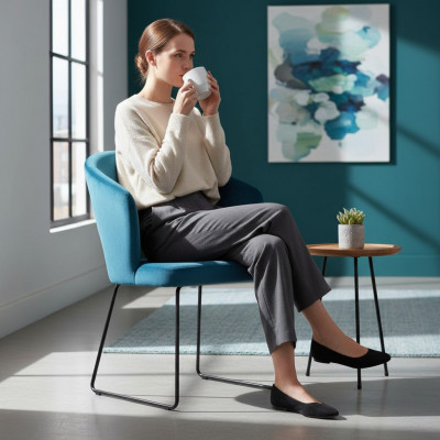 Design Waardesall Stull Sëtz Praxis Still Iess Sall Stoff Textil Polsterung