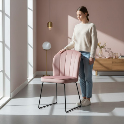 Design Still Sëtz Praxis Iesszëmmer Still Textil Stoff Polster Waardesall Kanzlei