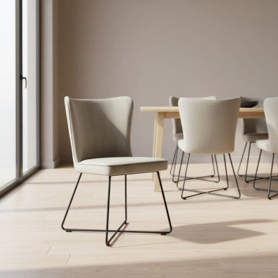 Stull 8x Iesszëmmer Gepolsterten Stull Fernseh Lounge Sëtz Fauteuil Set Neien Club Textil