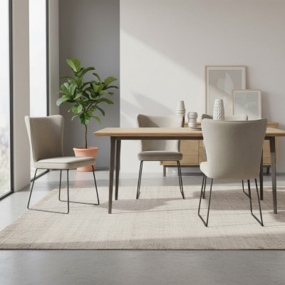 Waardesall Design Stull Sëtz Still Praxis Iesszëmmer Stoff Textil Polsterung