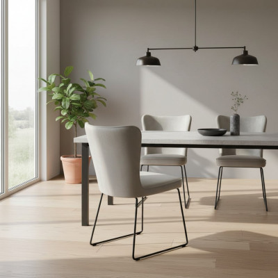 Stull 6x Iesszëmmer Polsterstull Fernseh Club Sëtz Fotell Set Neit Lounge