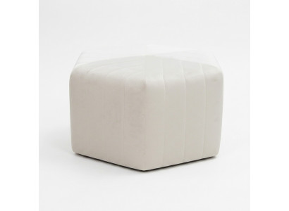 Stoff Fousshocker Ottoman Samt Sëtzblocker Hocker Pouf Puff Sëtzpouf Textil