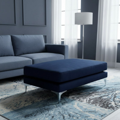 Setzkëssen Hocker Pouf Puff Setz-Pouf Fouss-Schemel Ottoman Samt Textil