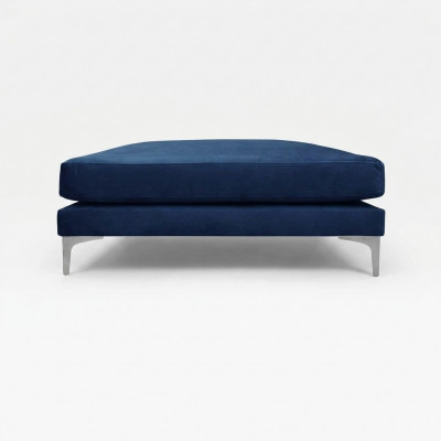 Setzkëssen Hocker Pouf Puff Setz-Pouf Fouss-Schemel Ottoman Samt Textil