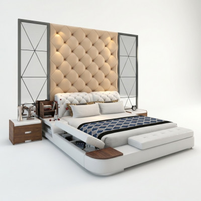 Multifunktion Bett Design Polster Duebelbett Better Chesterfield Luxus