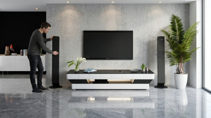 Designer RTV TV Kommode Anrichte Side Low Board Schaf Wunnzëmmer