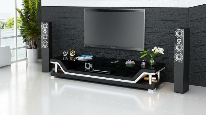 Designer RTV TV Kommod Anrichte Side Low Board Dekorative Schief Wohn.