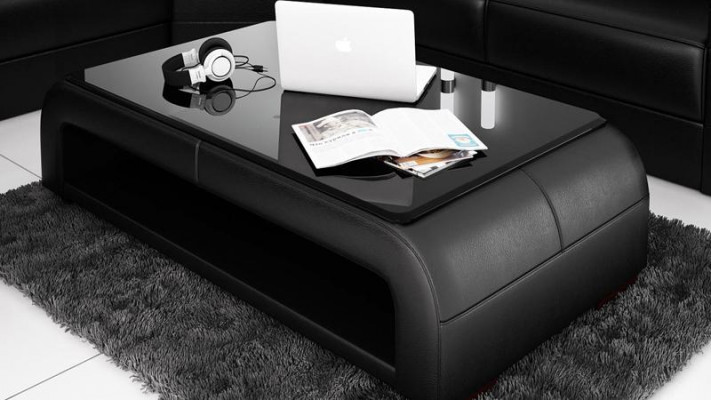 Lädertësch Couchtësch Glastësch Sofa Bäistelltësch Dëscher Couchtëscher