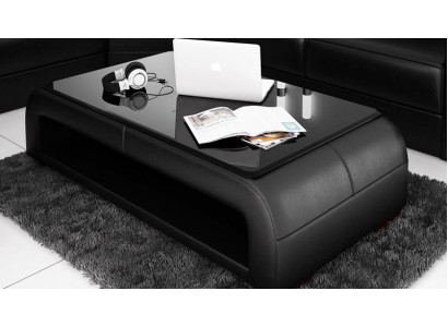 Lädertësch Couchtësch Glastësch Sofa Bäistelltësch Dëscher Couchtëscher