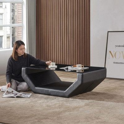 Edel Luxus Couchtische Glas Design Canapé Dësch Sofa Niewendëscher Lieder Dëscher
