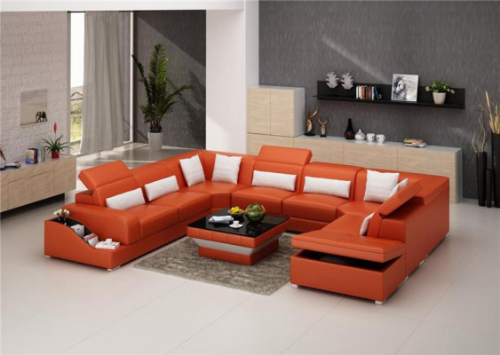 Lieder Sofa Dëscher Schwaarzen Dësch Glastësch Quadrateschen Dësch