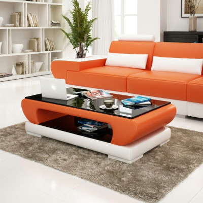 Design Glastabell Lieder Canapé Dësch Dëscher Glas Canapé Stuffdëscher