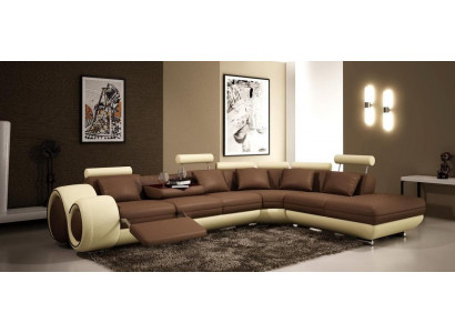 Sofa Ecksofa Canapé Polster Sëtz Wunnlandschaft Garnitur L-Form Stoff