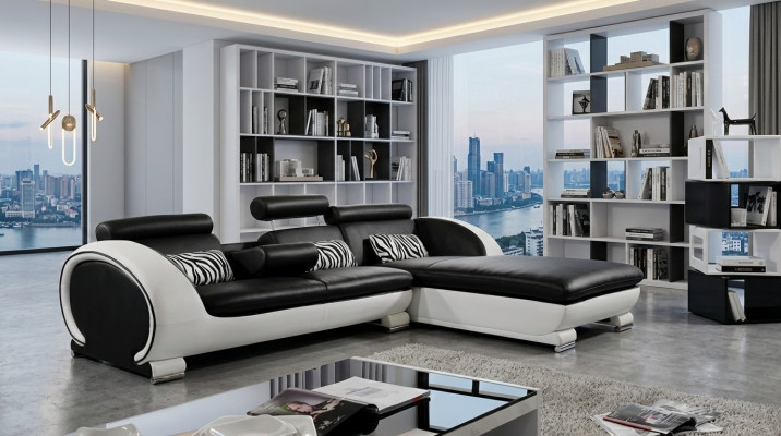 Wénksofa Sofagarnitur Lieder Sofa Canapé Ecke Polster Hocker Set Komplett