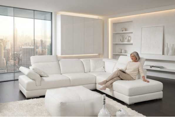 Sofa Wunnlandschaft Eckcouch L Form Ecksofa Canapé Garnitur Polster