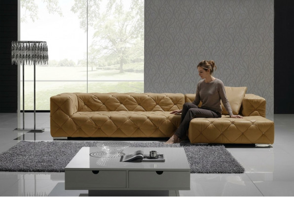 Chesterfield Lieder Modern Canapé Wunnlandschaft Liedercanapé Eckcanapé Canapé