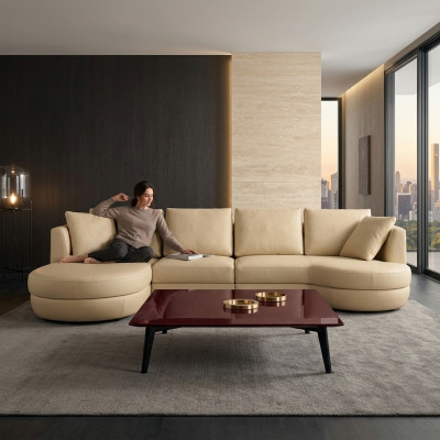 Ledersofa Canapé Sofagarnitur Nei Eckssofa Eck Garnitur Design Modern
