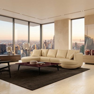 Ledersofa Canapé Sofagarnitur Nei Eckssofa Eck Garnitur Design Modern