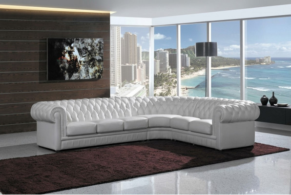 Liederdivan Eckdivan Canapé Chesterfield Polster Eckgarnitur Divan Canapéen