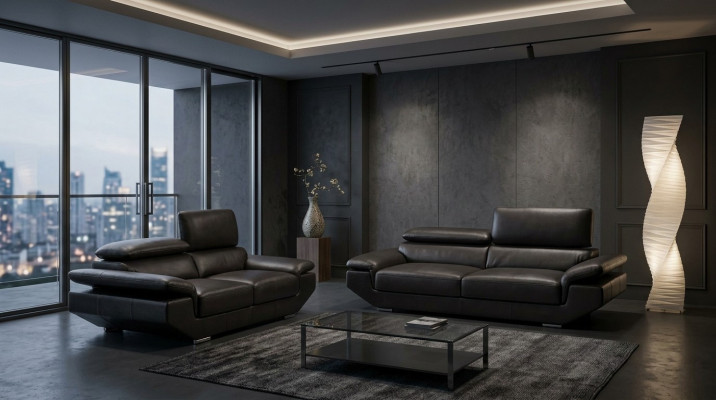 Sofagarnitur 3+2+1 Sëtzer Set Design Modern Sofa Polster Canapéen Canapé