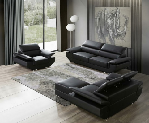 Multifunktioun Sofa'Sitzgrupp 3+2 Sëtzer Set Design Sofa Polster Couchen