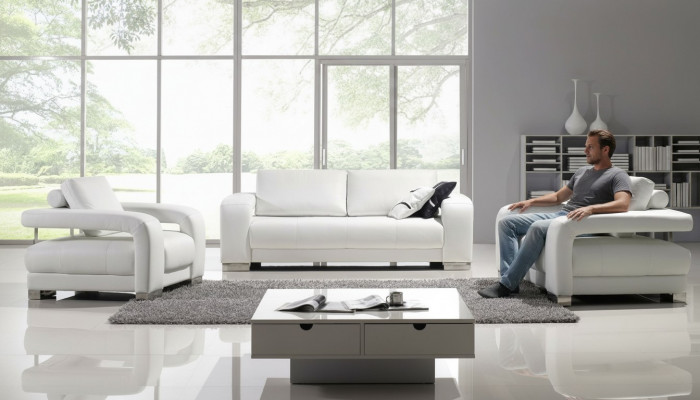 Sofagarnitur Canapé Sofa Set Design Sofa Polster Canapéen Couch Modern Luxus Nei