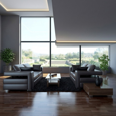 Sofagarnitur 3+2 Sëtzer Sofa Sëtz Couch Polster Garnitur Modern Couchen